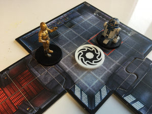 Imperial Assault compatible, acrylic objective tokens
