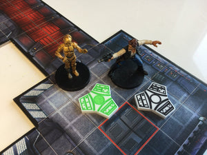 Imperial Assault compatible, acrylic terminal tokens