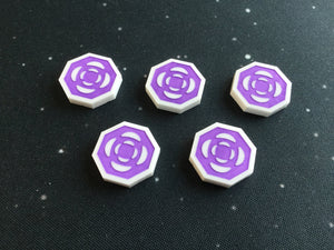 Imperial Assault compatible, acrylic stun tokens
