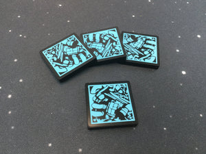 Imperial Assault compatible, acrylic rubble tokens