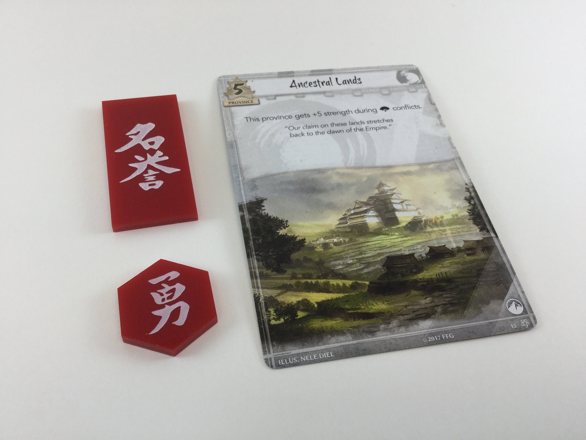 L5R - Legend of the Five Rings - Acrylic ‘virtue’ honour set