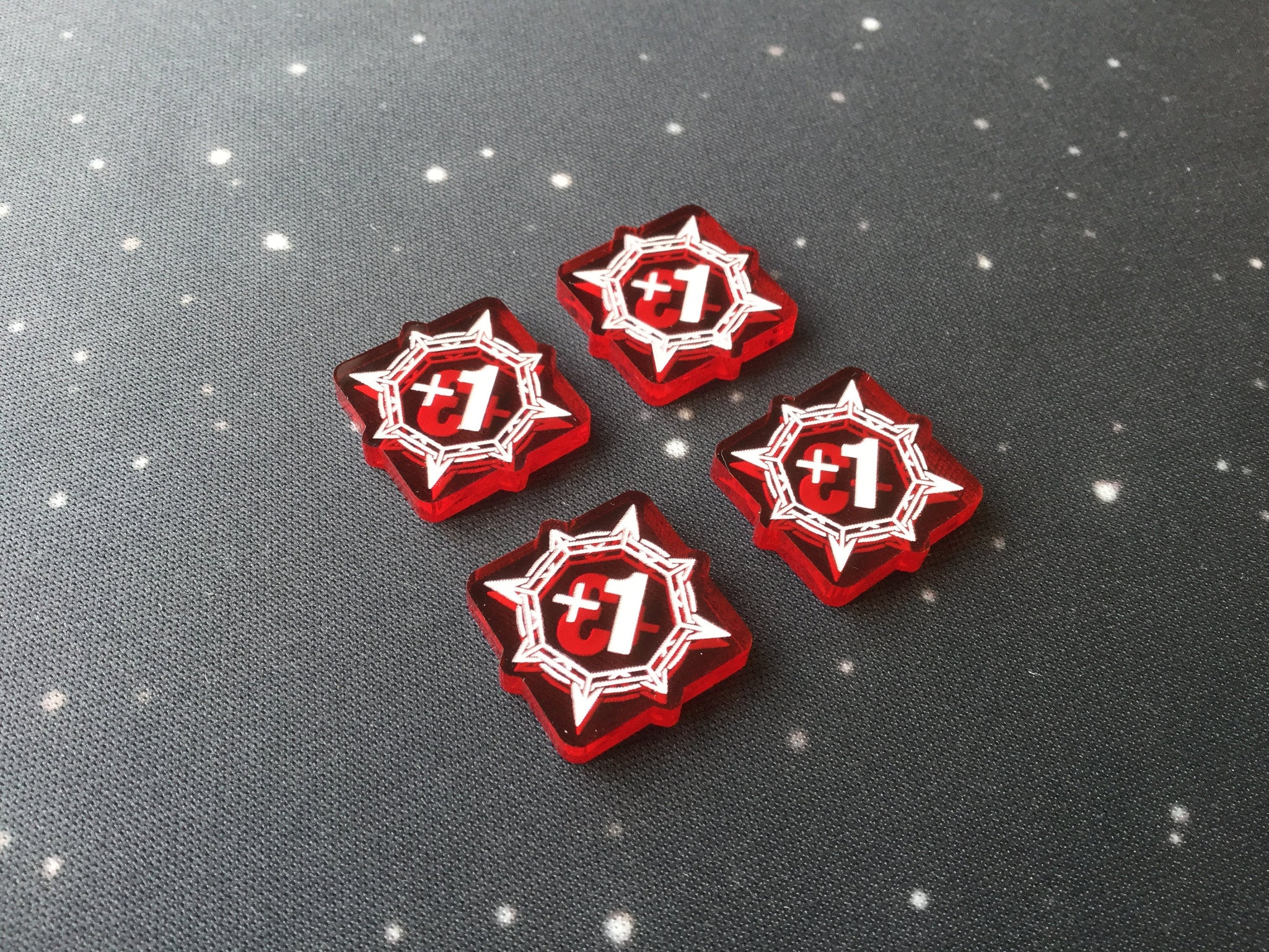 Keyforge compatible, acrylic power tokens