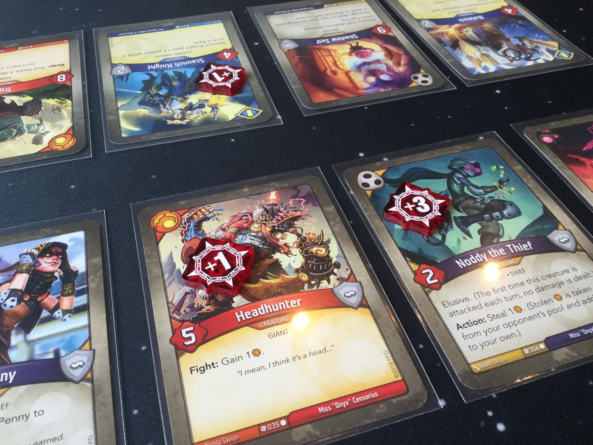 Keyforge compatible, acrylic power tokens