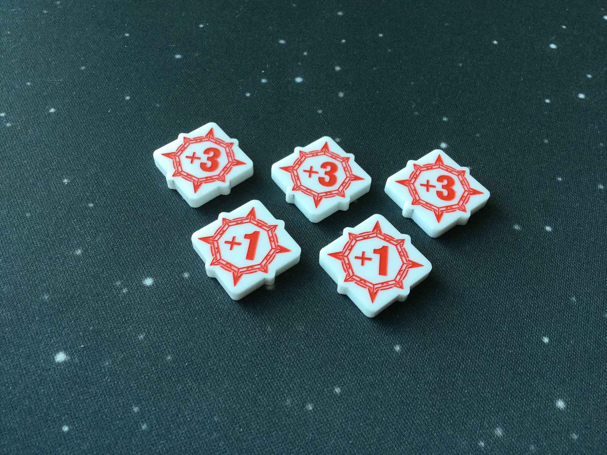 Keyforge compatible, acrylic power tokens