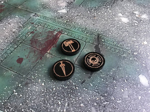 3 x Battle Group tokens for Warcry