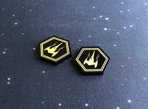 2 x N1 Decoyed Handmaiden Tokens - Black Series (Single Sided)