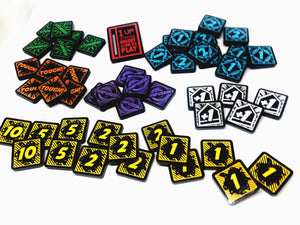 4 x Stunned Status Tokens (double sided) for Marvel Champions LCG
