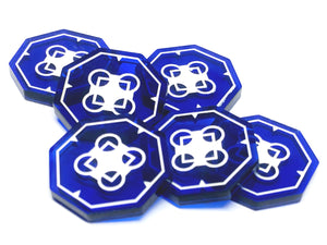 6 x Ward Tokens for Keyforge, double sided (Fan Made)