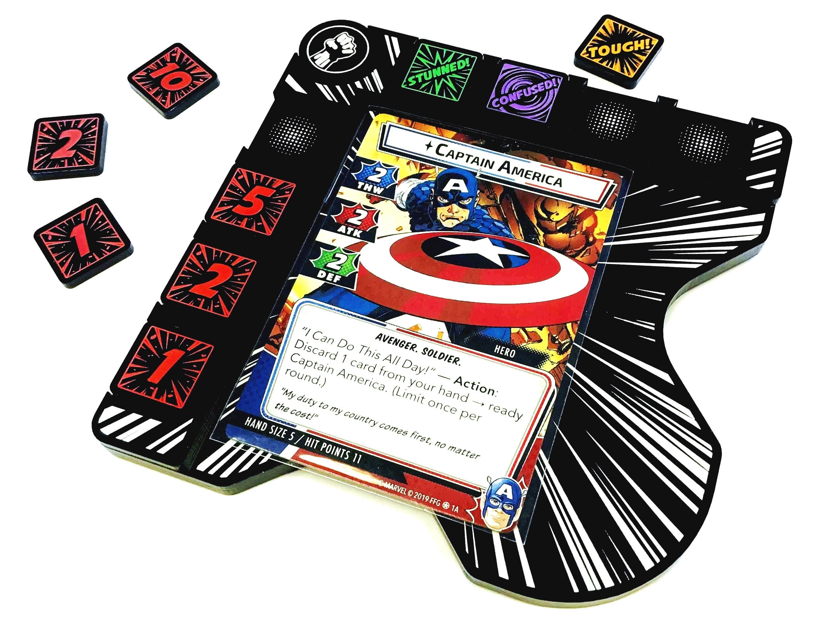 Marvel Champions LCG compatible, Hero Board (Tokens NOT Included)
