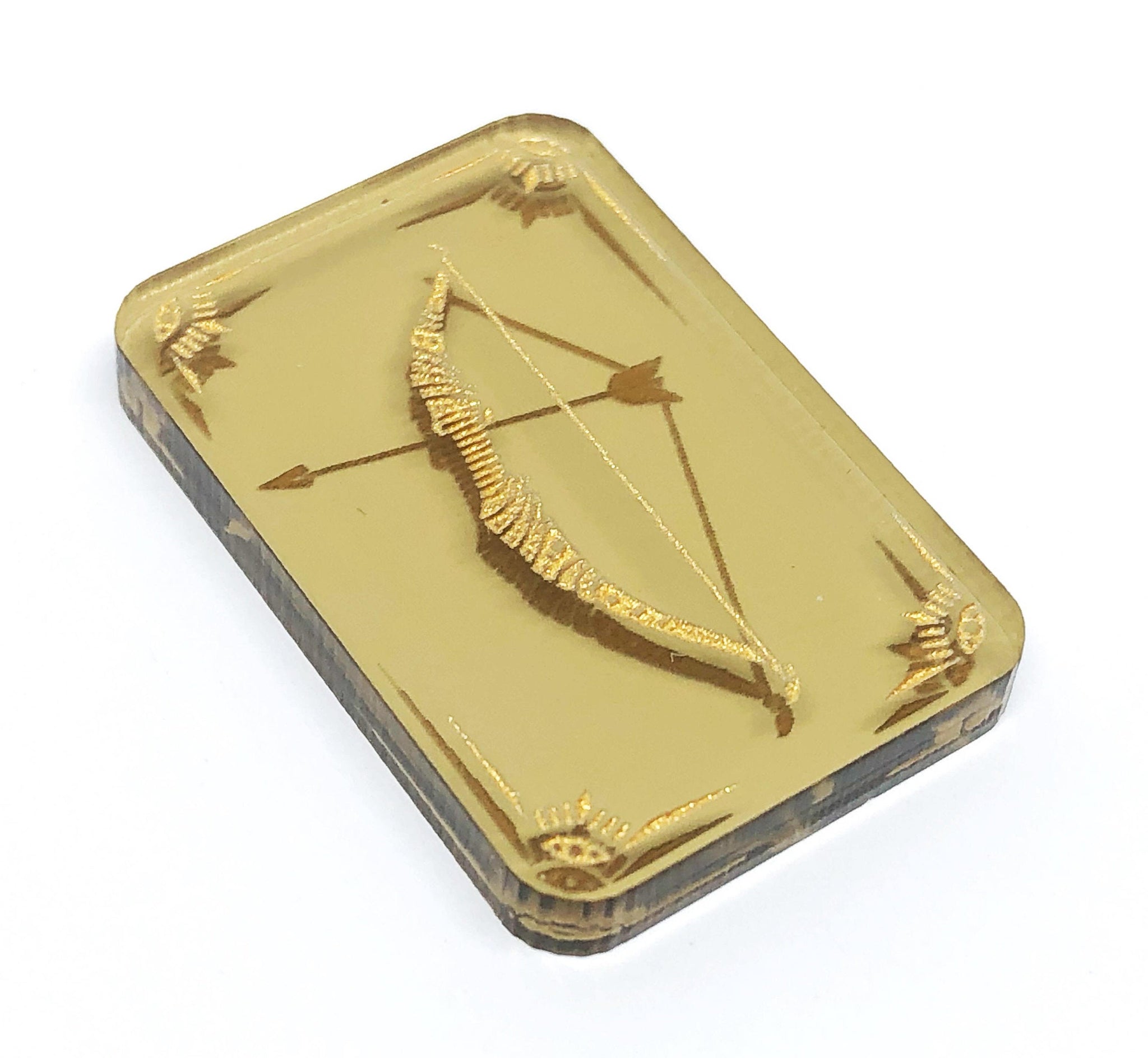 1 x Ornate Bow token (double sided) for Arkham Horror LCG