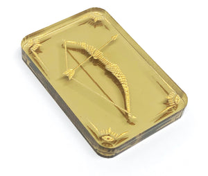 1 x Ornate Bow token (double sided) for Arkham Horror LCG