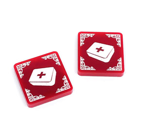 2x First Aid tokens (double sided) for Arkham Horror LCG