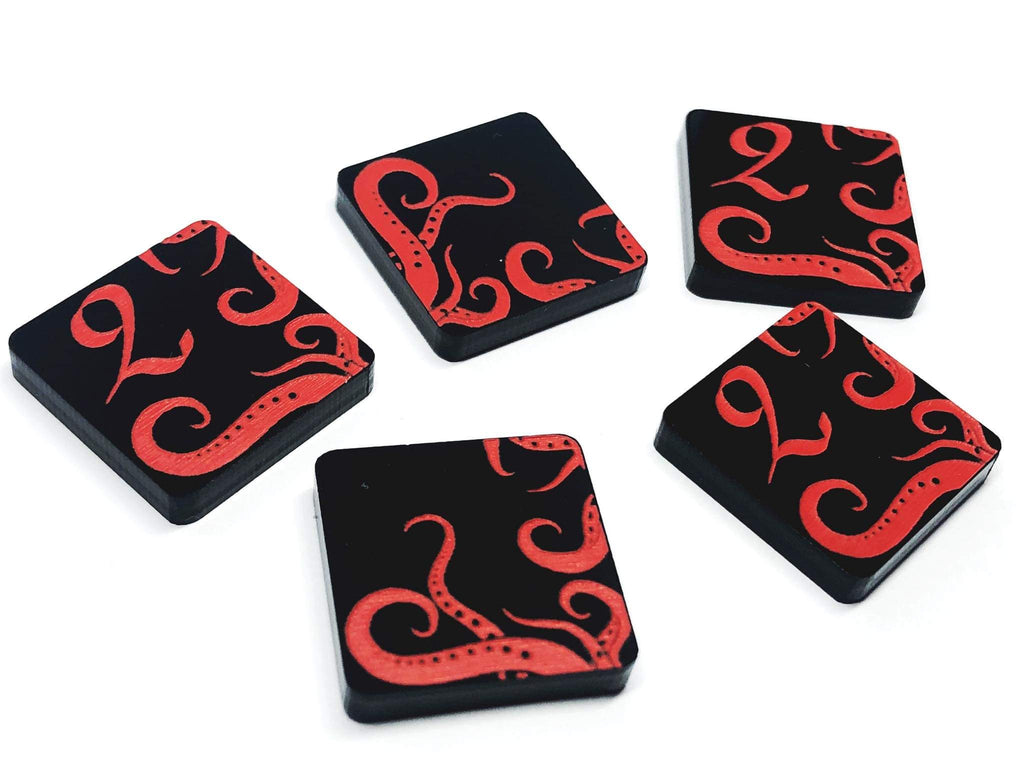 5 x Doom Tokens (double sided) for Arkham horror LCG