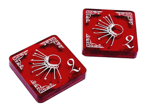 2 x Keyring tokens (double sided) for Arkham Horror LCG