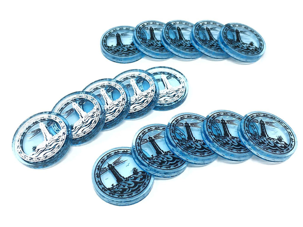 Flood tokens (double sided) Innsmouth Conspiracy for Arkham Horror LCG