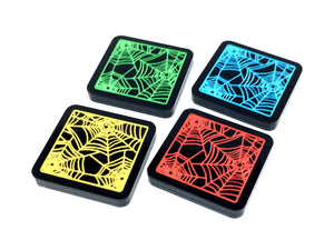 4 x Spider Woman Superhuman Agility Tokens (double sided)  for Marvel Champions LCG