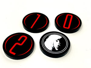 4 x Mission Blip Tokens (Double Sided) for Aliens: Another Glorious Day In The Corps