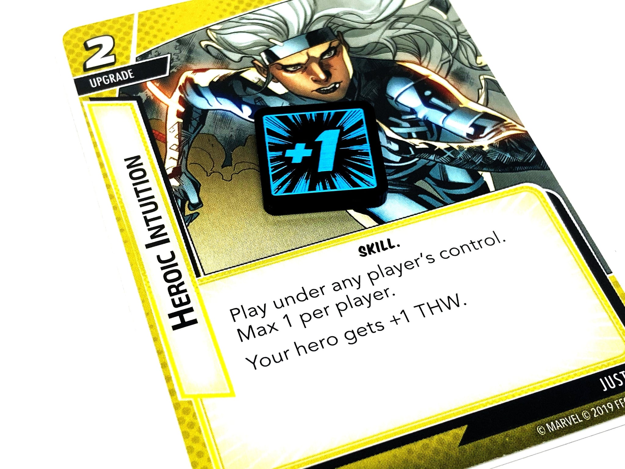 4 x Stat boost Tokens (double sided) for Marvel Champions LCG