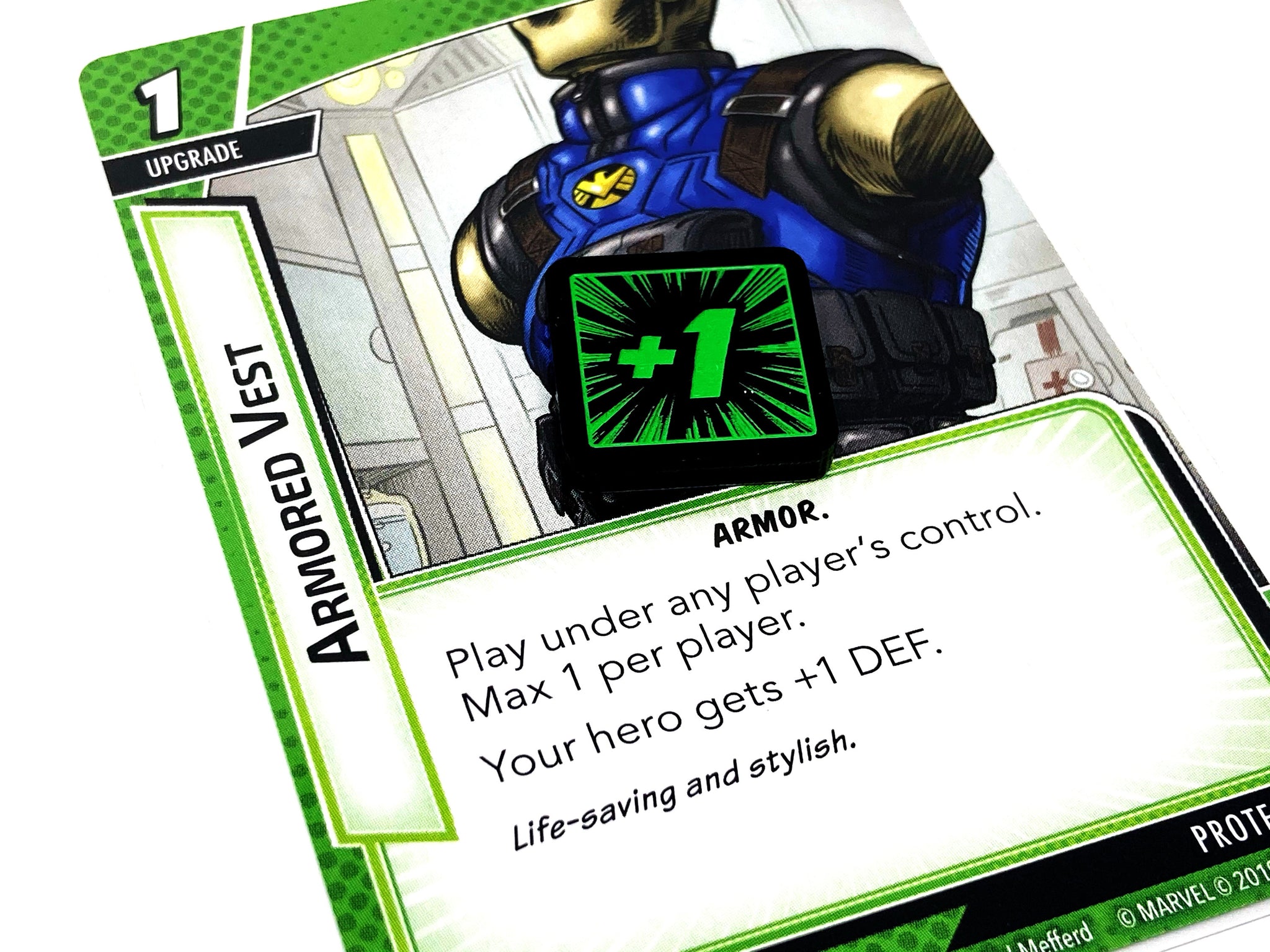 4 x Stat boost Tokens (double sided) for Marvel Champions LCG