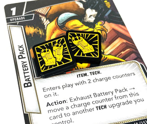 2 x Charge Tokens (double sided) for Marvel Champions LCG
