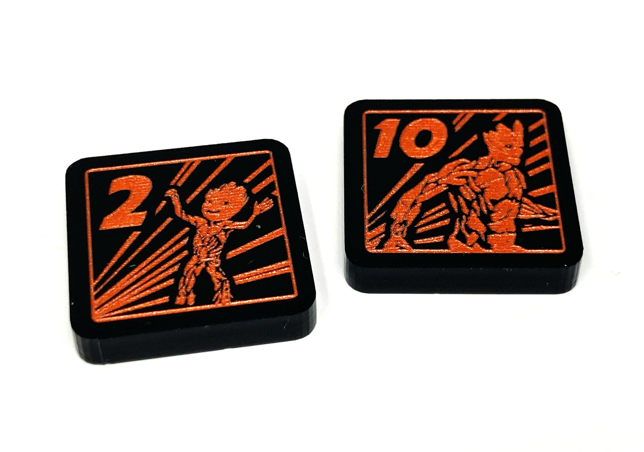 3 x Growth Tokens for Marvel Champions LCG, Double Sided