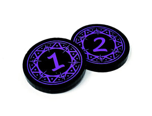 2 x 1/2 Arcane Damage Token (double sided) for Flesh and Blood TCG