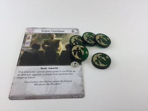 L5R - Legend of the Five Rings - Acrylic mantis clan fate tokens
