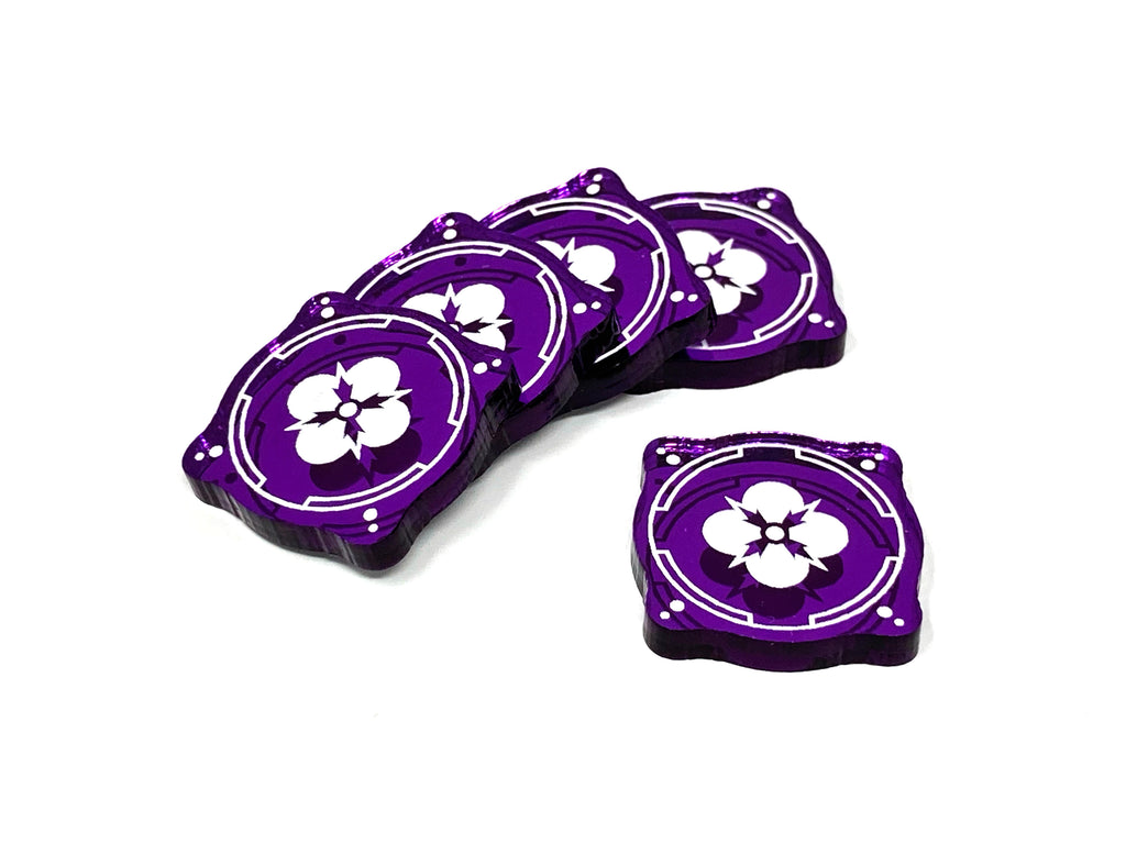 5 x Force Tokens - Mirror Series (Single Sided)