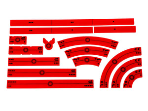 First Order - Manoeuvre Template Set - Star Wars X-wing Compatible