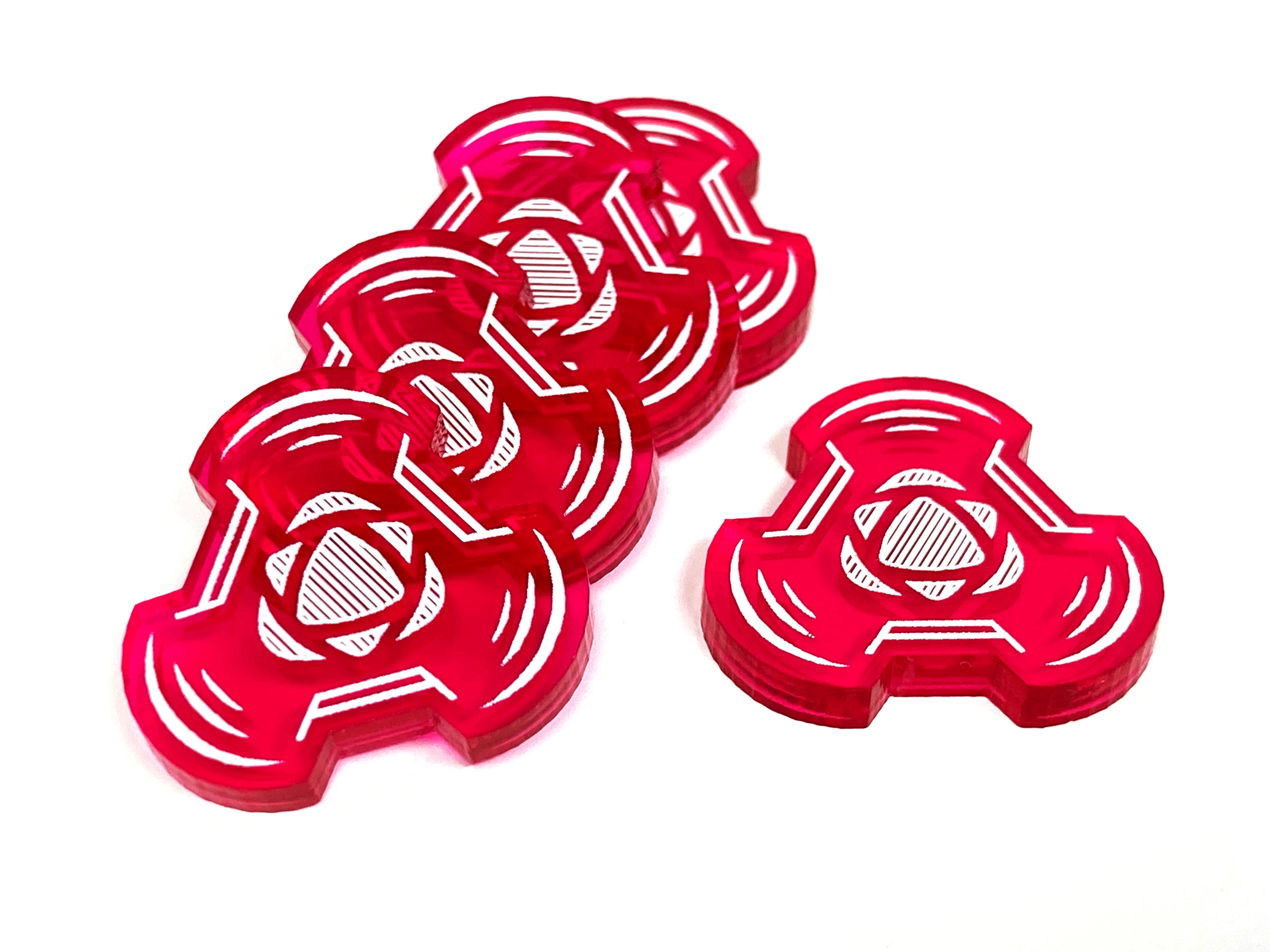5 x Energy tokens - Translucent Series (Double Sided)