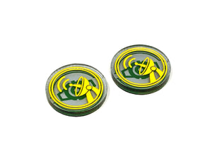 2 x Passive Sensor/Calculate Tokens - Translucent Series (Double Sided)