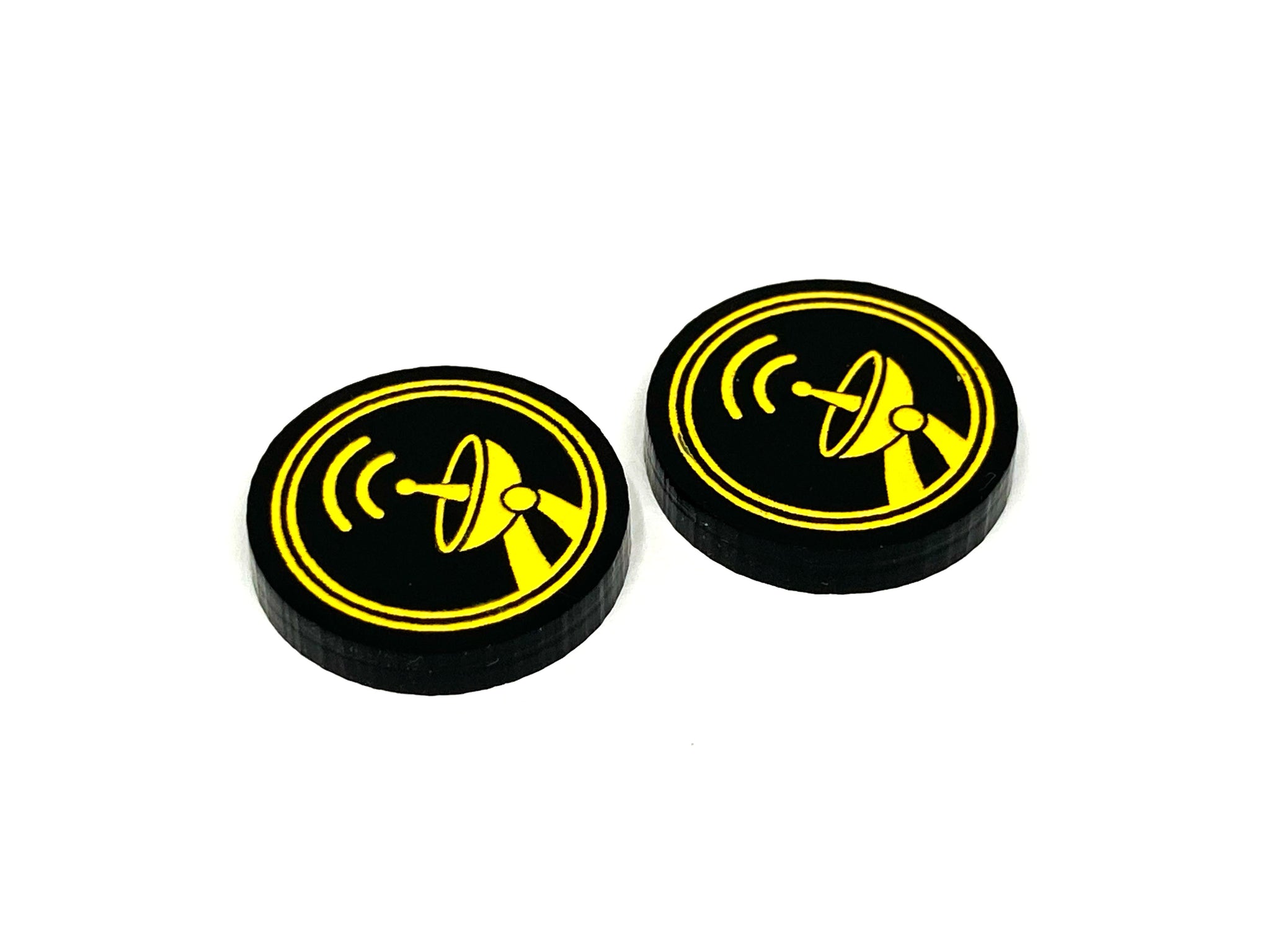2 x Passive Sensor/Calculate Tokens - Black Series (Double Sided)